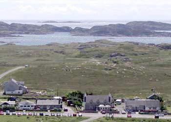 Fionnphort In Foreground, Fidden and Erraid Beyond